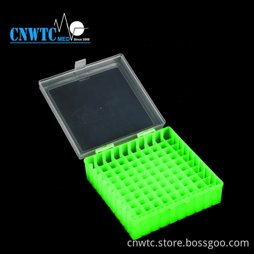 1.8ml 100Wells Plastic Cryotube Boxes with Hinged Lid: High-Quality Storage Solutions for Scientific Applications